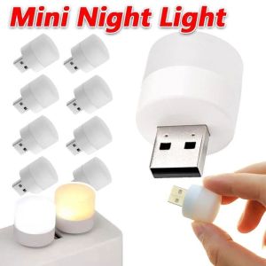 Mini LED Light 1W Night Light Bedroom Bedside Corridor Bathroom Emergency Night Light USB Warm Light USB LED Plug Lamp 1W Super Bright Eye Protection USB Book Light Computer Mobile Power Charging USB LED Night Light