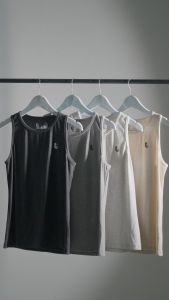 Lockerwear Tank Top Gym Fitness Kaos Pria Baju Singlet Tanpa Lengan Sleeveless Olahraga Sport Workout Katun Stretch Slim Fit