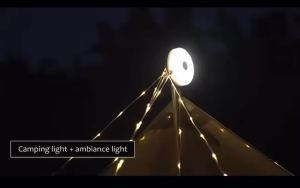 LED Camping Lamp Strip Atmosphere 10M Length Waterproof Recyclable Light Belt Outdoor Garden Decoration Lamp for Tent Room