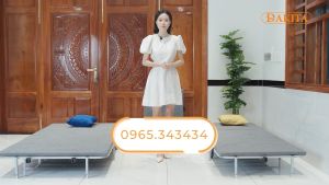 Giường Ngủ DAKITA Nhật Bản Có Nệm Kết Hợp Ghế Ngồi Gấp Gọn Đa Năng DKB-60N (Rộng 60cm)
