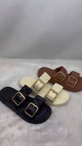 (Size 37-40) 606-1 Sandal Wanita Slip On Sandal Jelly Gesper Lentur Sendal Rumah