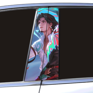 Car Decorative Stickers Window B Post Protection Film Colorful Modification Creative Personalization Automotive Decals