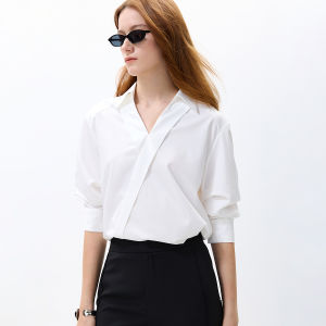 Lily | Stylish Scissor Collar Loose Fit Casual Blouse