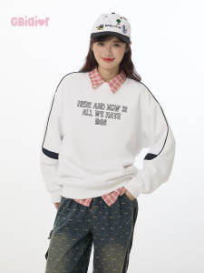 Gbiaior | Vintage Patchwork Oversized Casual Hoodie Women