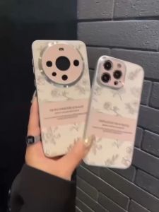 ส่งจากไทย เร็ว1-2วัน case เคสโทรศัพท์ Samsung A05s A14 A15 A23 A34 A35 A53 A54 หลังเคสติดหนังลายดอกไม้หวานๆ งานสวย หรูหรา