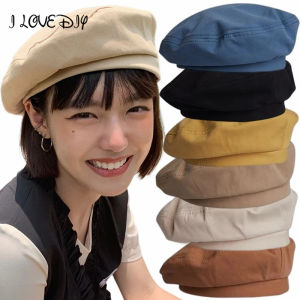 Women Fashion Berets Winter Hats Vintage French Plain Cotton Cap Painter Hat Street Octagonal Beret Caps