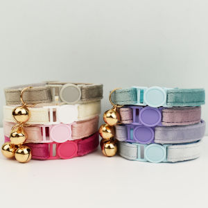 Adjustable Velvet  Cat Collars with Bowknot Pet Safety Prevents Choking Comfortable And Stylish for Cats