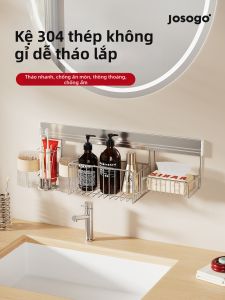 josogo | Giá Đựng Phòng Tắm Treo Tường Không Cần Khoan Inox
