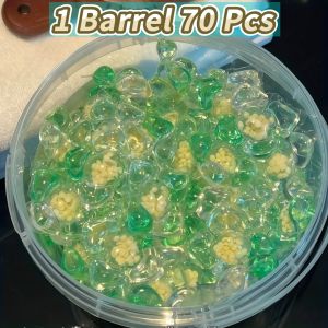 70pcs Laundry Beads Concentrated Active Detergent High Efficiency Stain Removal Long-Lasting Fragrance Easy to Clean Laundr