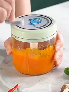 MONZA เครื่องสับผัก หอมใหญ่ กระเทียม ต้นหอม หมูสับ แบบแมนนวล สําหรับห้องครัว แบบใช้มือหมุน No.Y1956