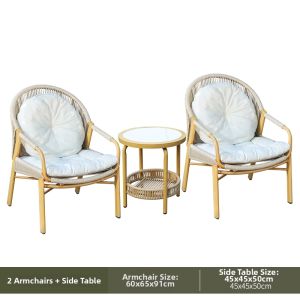 MEIQI | Compact Outdoor Rattan Lounge Chair
