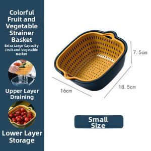 Wash Drain Plastic Storage Basket