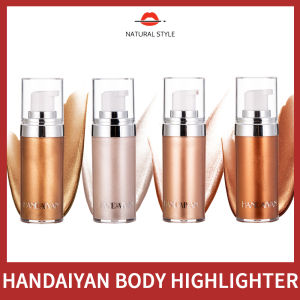 [ขายในราคาที่ไม่สูญเสีย] 4สีบรอนซ์ทองผิวน้ำมันให้ความชุ่มชื้นชิมเมอร์กลิตเตอร์ผิวเรืองแสงร่างกายเรืองแสงน้ำมันไฮไลท์