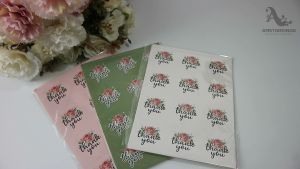 60 pcs Thank You Sticker 3.5 cm TY008