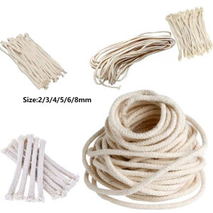 3/5M Long Burner Alcohol Wick Rope Cotton Wick Round Cotton Kerosene Oil Lamp Wicks 2/3/4/5/6/8MM