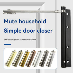 Cushioned automatic door closers Light simple door closers household stainless steel automatic door closers hotel doors