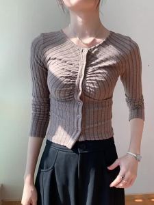 GEBEISHANG | Long Sleeve Knit Sweater Slim Fit Casual Top