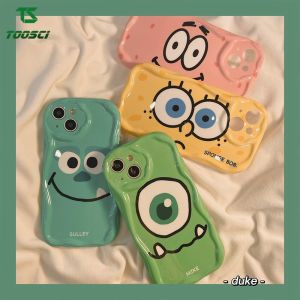 3D Wave Border Cute Big Eye Monster SpongeBob Patrick Star Phone Casing Soft Back Cover For VIVO 172 1807 1811 1814 1815 1816 1817 1818 1819 1820 1901 1902 1904 1907 1915 1920 1929 1940 2026 2027 2028 2029 2032 2033 2038 2039 2042 2043 2048