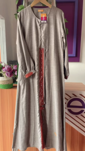 Terbaru Gamis Nibras Muslimah NB A91 Material March Two Face Premium Ready