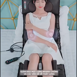 Đệm Massage Toàn Thân GDV Kèm Gối Xông Thảo Mộc Massage Cổ Vai Gáy và Massage Chân thảm ghế mát xa rung làm ấm dụng cụ phục hồi sức khoẻ - Hàng Chính Hãng