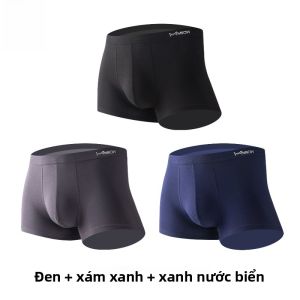Quần lót boxer nam MiiOW lụa băng cotton 100% thoáng khí cạp vừa