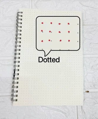 A6/A5/B5 Muji Style STANDARD Notebook with Garter (Grid Dotted Plain Line)/ notebook
