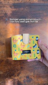 Elora Sunset Yellow - Dompet pouch wanita dompet kartu koin lipat cewek multifungsi Dinamican Supply