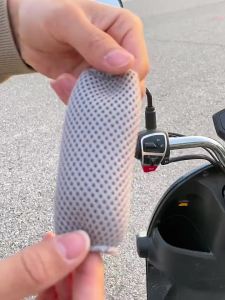 4Pcs Breathable Mesh Handle Bar Cover For Motorcycle Motorbikes Ebike Sweat-absorbent Handle Sleeve