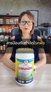 ดอกกุหลาบ ใบไหม้ ใบจุด ดอกเน่า รากเน่า โรคพืชต่างๆ จากเชื้อรา กำจัดด้วยแพนน่อน (แมนโคเซบ)ขนาด1กก.