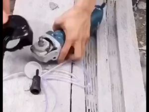 Angle Grinder Shield Set Water Cutting Machine Base Safety Cover with Adjustable Water Pipe Adapter