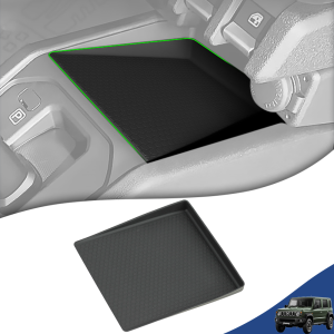 Car Center Console Storage Box Pad Central Tray Mat Silicone for Suzuki Jimny 2024 2025 Stowing Tidying Interior Accessories