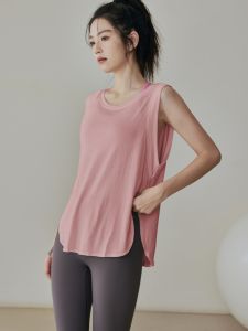 Womens Yoga Fitness Loose Breathable Sleeveless T-Shirt Quick Dry Running Training Outdoor Wear Summer Sports Vest