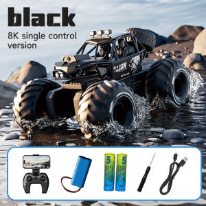 Amphibious 4WD RC Crawler 50Min Run Time IPX7 Waterproof APP and Gesture Control Off Road Drift HD Camera For All Terrain Advent