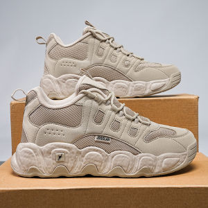  Golan Mens Sports Shoes Breathable Mesh Low Top Dad Sneakers Thick Bottom Heightening Casual Wear Resistant White