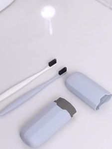 1pc Portable Toothbrush Cover Storage Box Daily Outdoors Travel Hiking Camping Toothbrush Holder Case Box Bathroom Accessories
