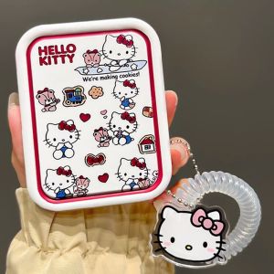 Mini Portable HelloKitty Comb And Mirror Set Two-In-One Pocket Size Integrated Convenient Carry Makeup Comb Massage Comb