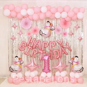 Balon Latex Metalik Ukuran 12inch & Balon Pesta Isi 100 PCS (1Pack)