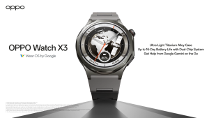 OPPO Watch X3 | Up to 16-Day Battery Life | Google Gemini | Ultra-Light Titanium Alloy Case