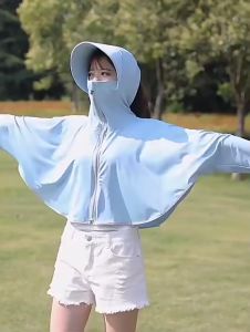 เสื้อกันแดด กันUV เบา เย็น ใส่สบาย ชุดเดียวปิดทั้งตัว มีฮู้ดช่องปล่อยผม ชุดกันแดด เสื้อกันยูวี พร้อมฮู้ดหมวกกันแดด ร้านคนไทย