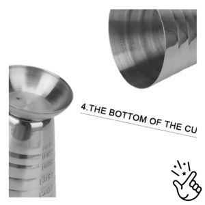 Cocktail Measure Cup Cocktail Shaker Jigger Stainless Steel 75ml Measure Cup Kitchen Gadgets