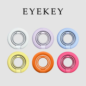 Eyekey Ins New Dual Ring Foldable Magsafe Magnetic Absorption Stand High Quality Strong Adhesion Suitable for Apple Huawei Mobile Phone Case Support Anti-Fall Men And Women