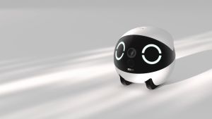 Enabot ROLA Mini 2K CCTV Camera Movable Robot| One-Touch Call | Last up to 25 days per charge | Interactive Pet Play & Sounds