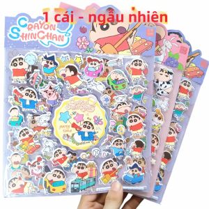 Bandai | Crayon Shin-chan 3D Crystal Stick Vỏ Điện Thoại Chống Nước Nhãn Dán Đồ Chơi Trẻ Em DIY Thích Hợp Cho Bình Nước - Bandai