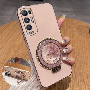 Oppo Reno5K Protective Silicone Case Womens Style with Stand Shockproof Soft Shell for Oppo Reno5K Mobile Phone Accessories