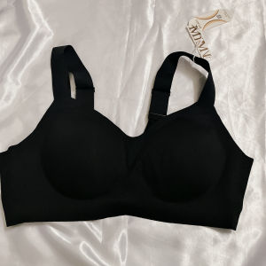เสื้อชั้นในแบบไร้โครง ไร้ตะเข็บ บางเฉียบ สำหรับผู้หญิง ชุดชั้นในแบบหน้าอกกลม ทรง U คัพ ผ้าไนลอน ดีไซน์ดูดซับแรงกระแทก