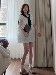 GUANSHU | Design Sensitivity Sweet Princess White Dress