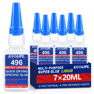 496 Multi-Purpose Super Glue Cyanoacrylate Adhesive 20g Instant Fast Adhesive Rubber Wood Glass Stronger All Bonding Glue tool