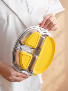 onlycook | Suction Plate for Infants Food Grade Divided Plate