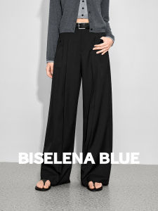 BEIQIANI | Commute High Waist Casual Loose Fitting Slim Women Trousers 2026 Summer