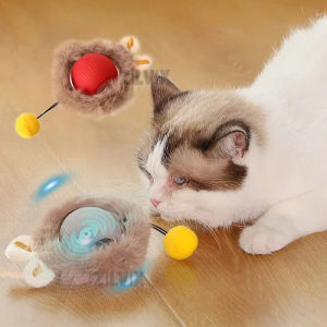 Electric Cat Ball Toys Smart Pet Interactive Plush Toy Automatic Rolling Ball Rechargeable Dog Cat Training